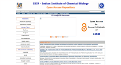 Desktop Screenshot of eprints.iicb.res.in